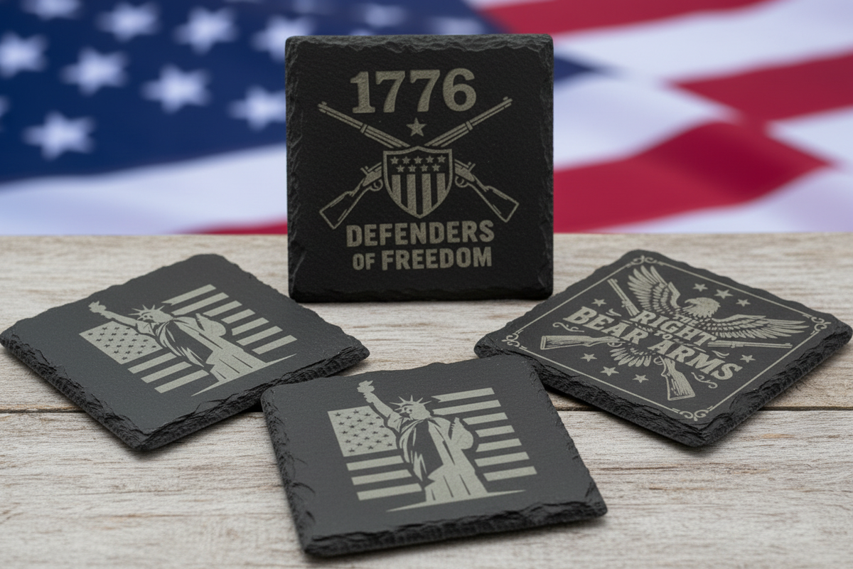 Slate 2nd Amendment Coasters