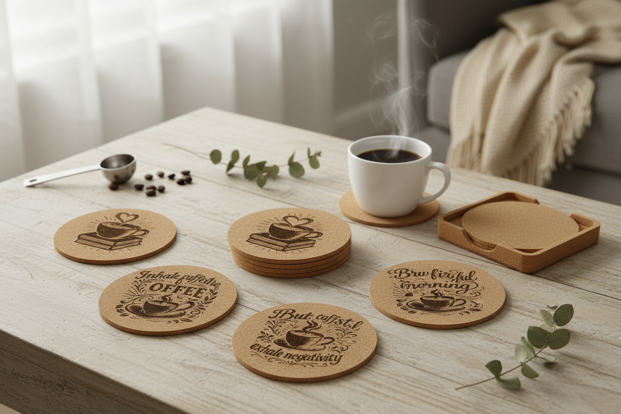 Cork Coffee Coasters