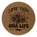 4 inch cork coaster – Livin That CNA Life – CNA theme