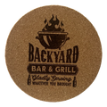 4 inch cork coaster – Backyard Bar and Grill – Barbecue and Grilling theme