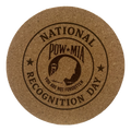 4 inch cork coaster – National Recognition Day – Military Tribute theme