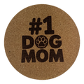 4 inch cork coaster – # 1 Dog Mom – Dog theme 127329