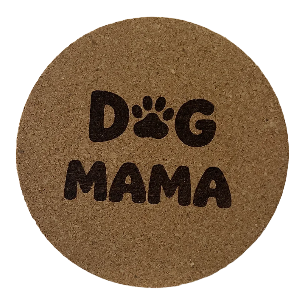 4 inch cork coaster – Dog Mama – Dog theme 127341