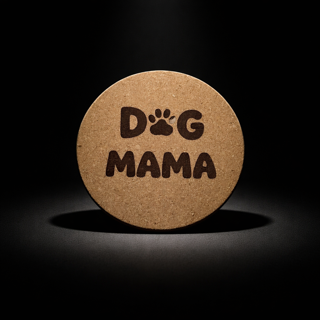 4 inch cork coaster – Dog Mama – Dog theme 127341