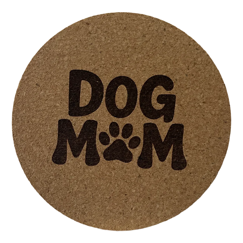 4 inch cork coaster – Dog Mom – Dog theme 127343