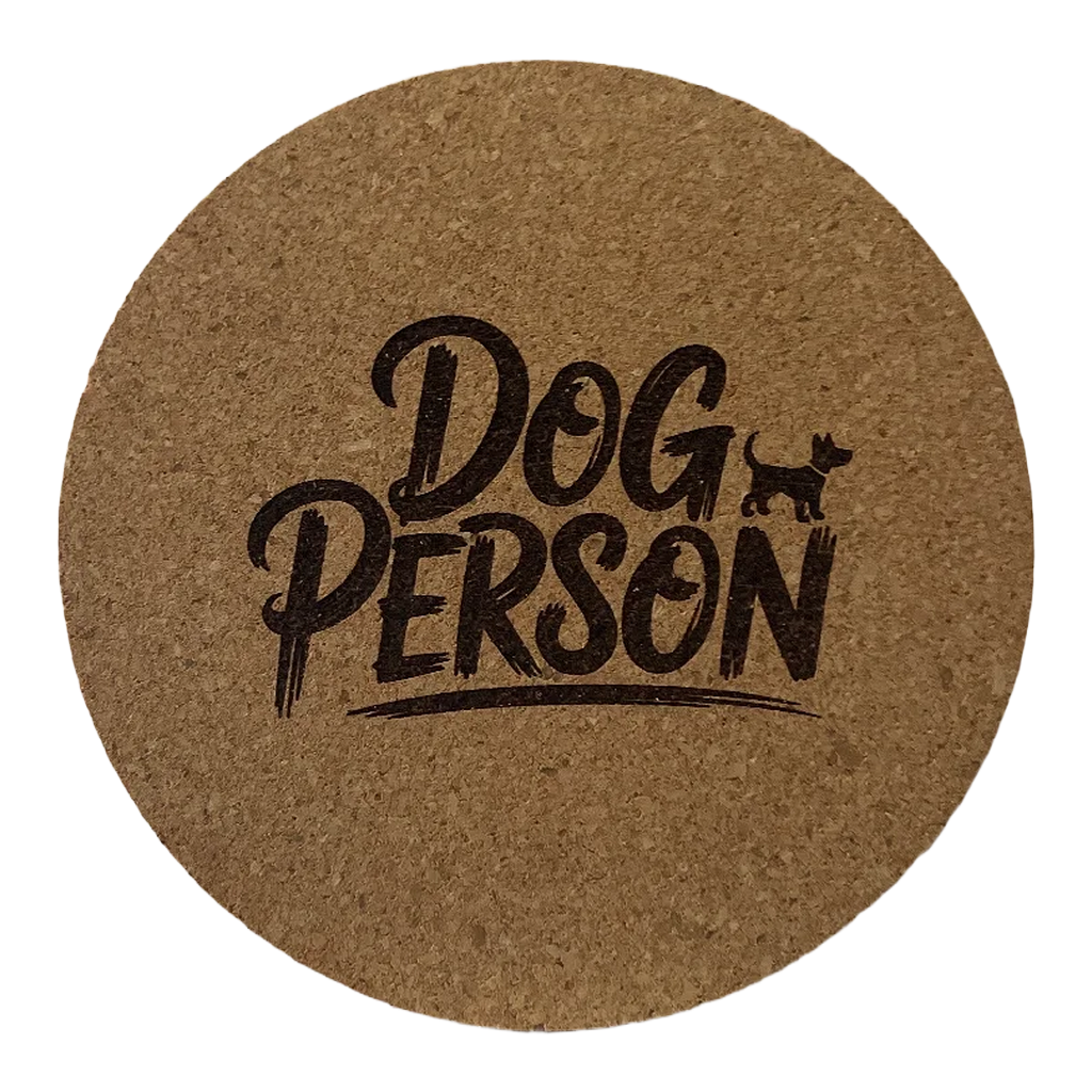 4 inch cork coaster – Dog Person – Dog theme 127344