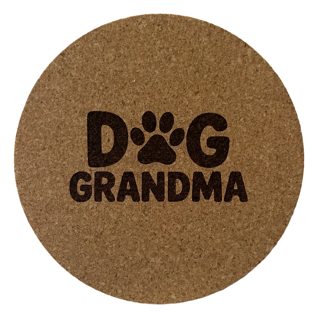 4 inch cork coaster – Dog Grandma – Dog theme 127320