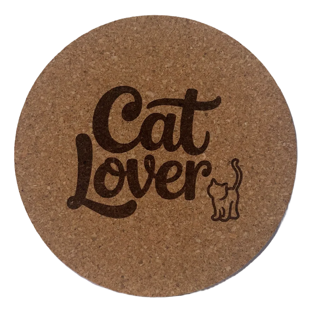 4 inch cork coaster – Cat Lover – Cat theme 127397