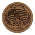 4 inch cork coaster – WE THE PEOPLE 250 YEARS 1776-2026 – America 250 theme design 05