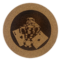 4 inch cork coaster – Poker Chips And Aces – Casino Night theme